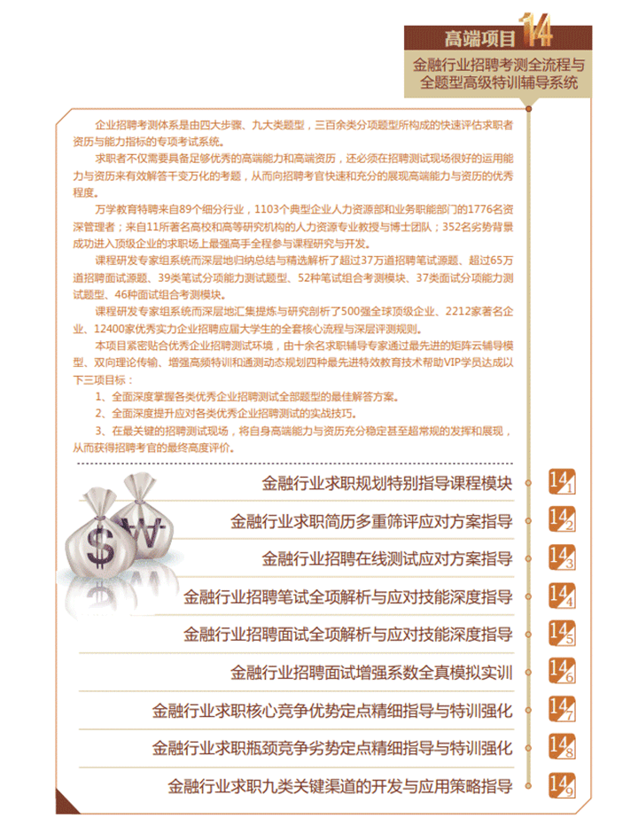 ACT金融职业发展定向辅导